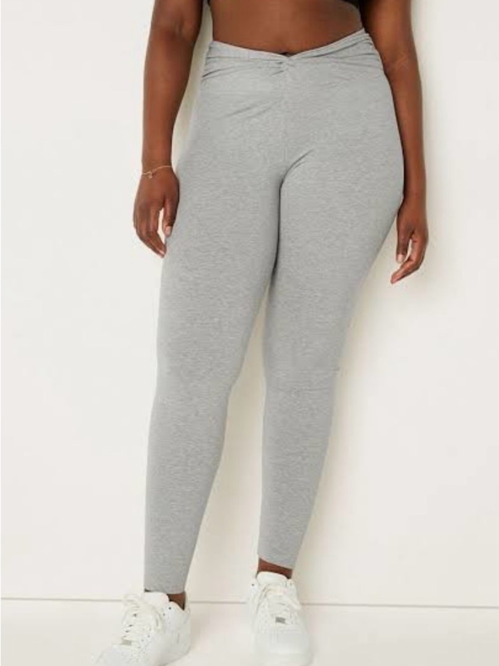 Cotton twist waist leggings